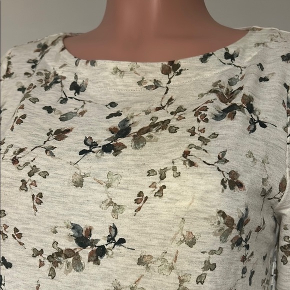 J. Jill Women’s Floral Knit Tunic Side Button Long Sleeve Size XS - Picture 3 of 11